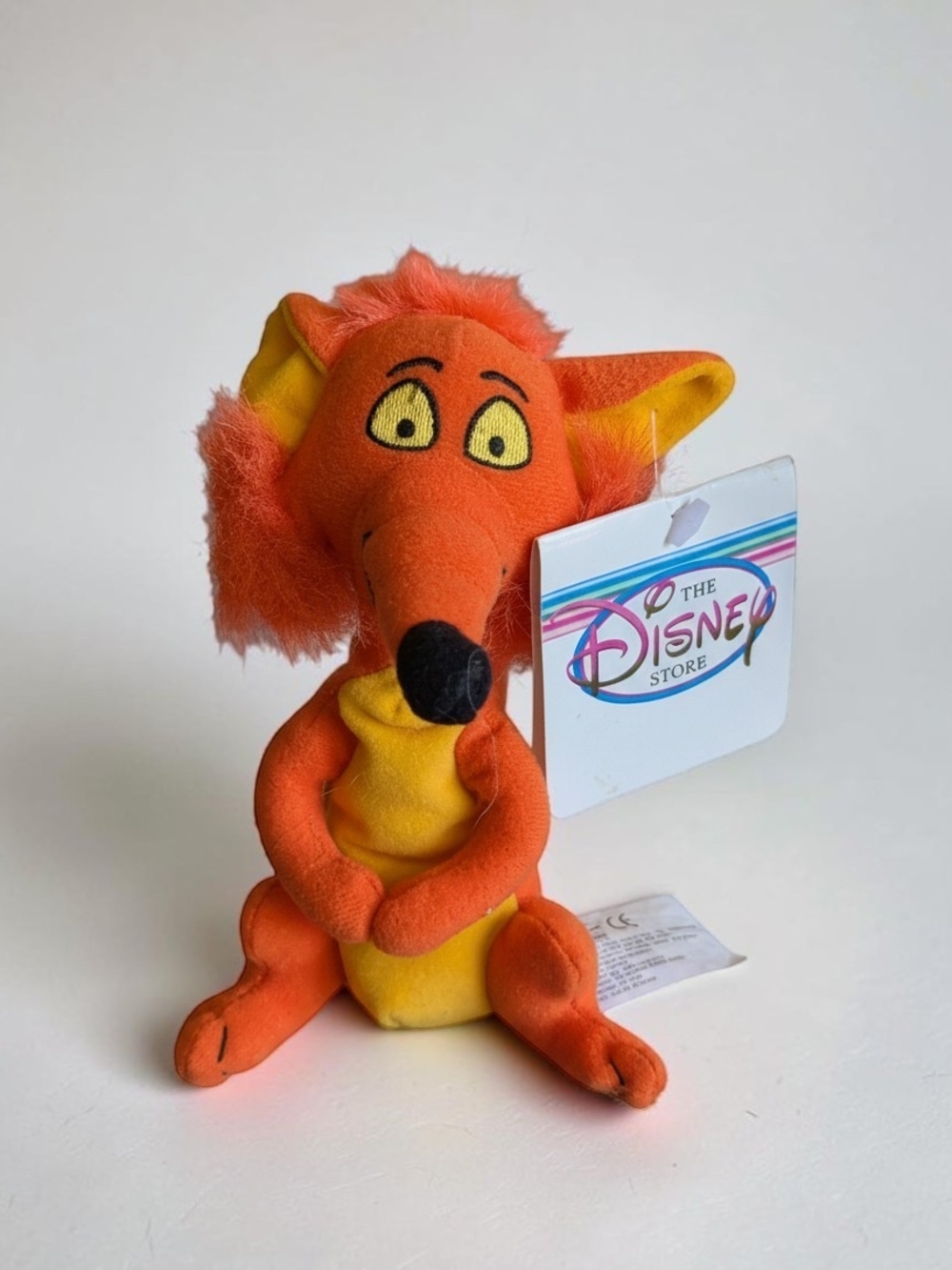 Disney Store Mary Poppins Fox Plush Bean Bag NWT 7" Vintage